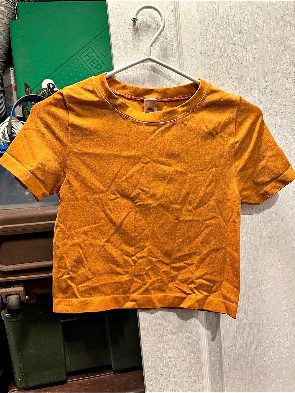 Love Poem Short Sleeve Tee Orange Small/Medium Like New